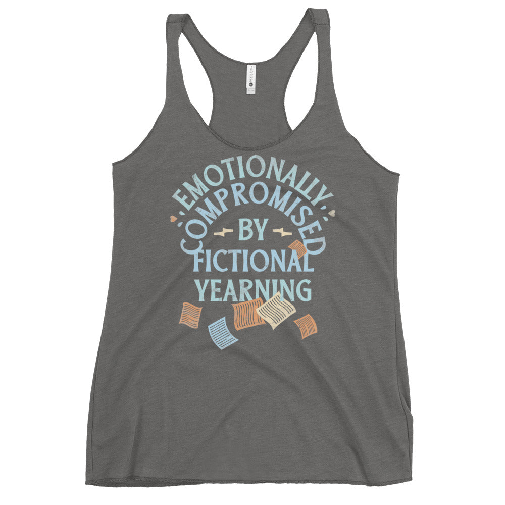Emotionally Compromised By Fictional Yearning Women's Racerback Tank