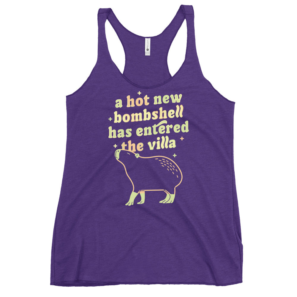 A Hot New Bombshell Has Entered The Villa Women's Racerback Tank
