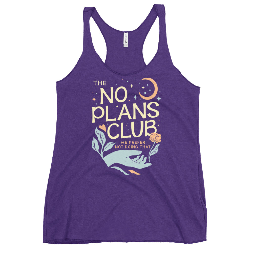 No Plans Club Women's Racerback Tank