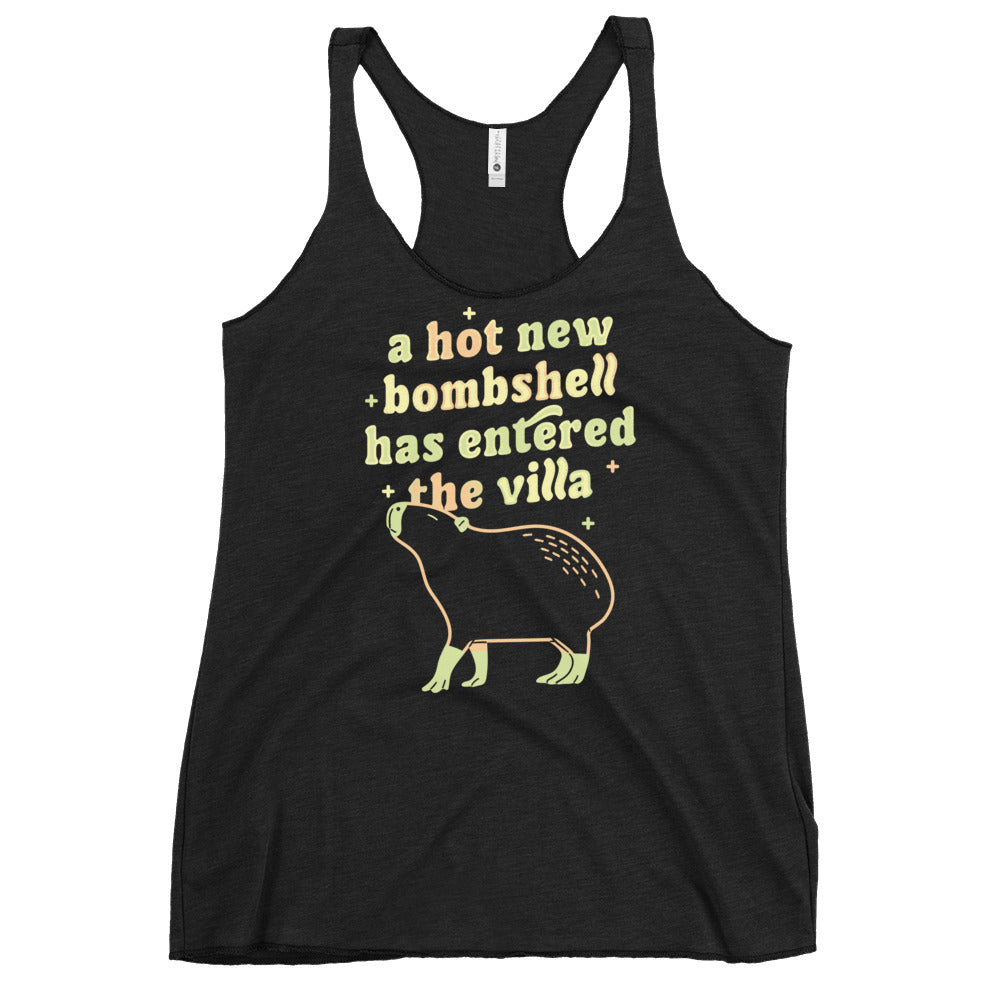 A Hot New Bombshell Has Entered The Villa Women's Racerback Tank