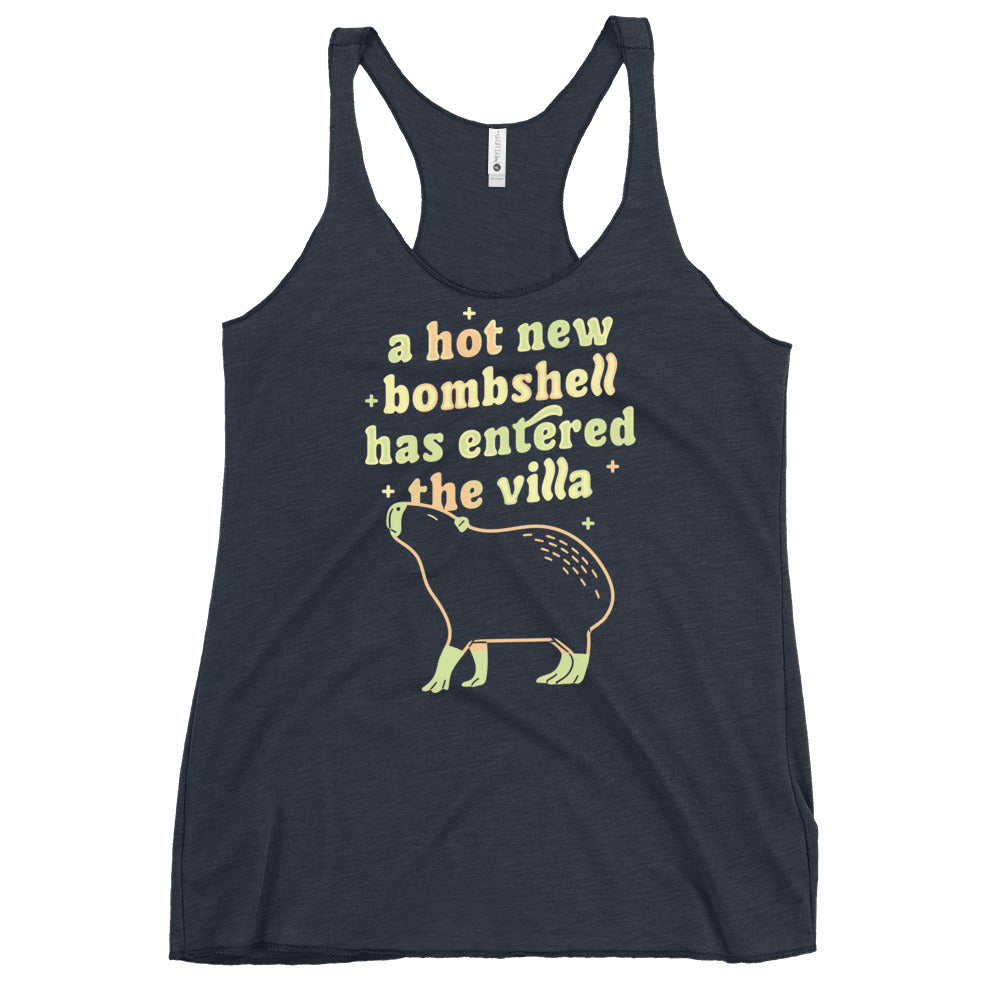 A Hot New Bombshell Has Entered The Villa Women's Racerback Tank
