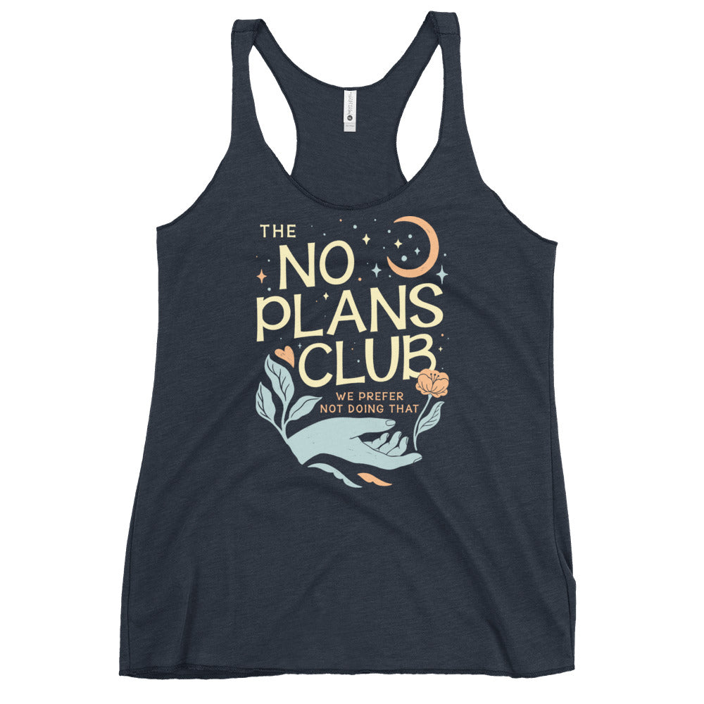 No Plans Club Women's Racerback Tank