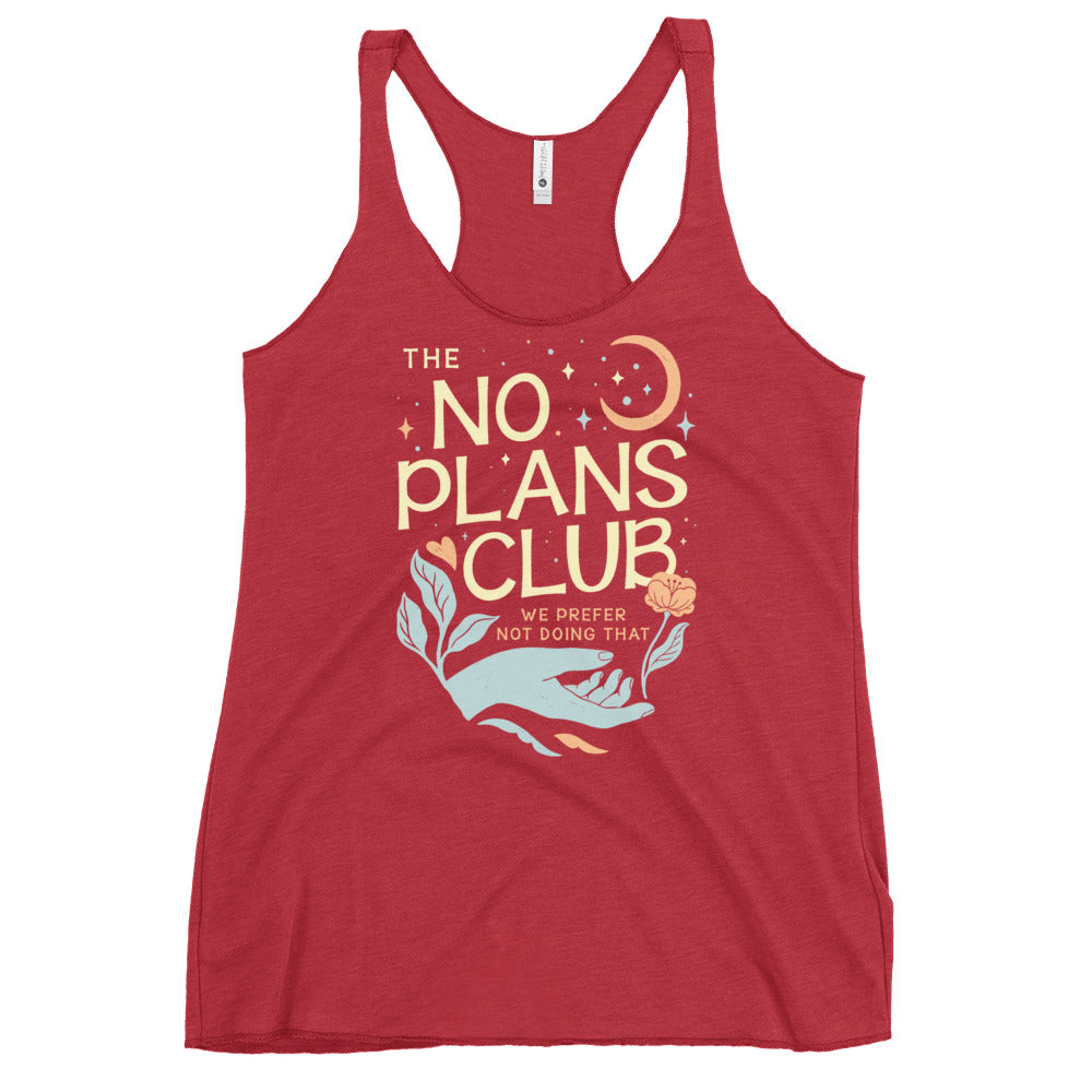 No Plans Club Women's Racerback Tank
