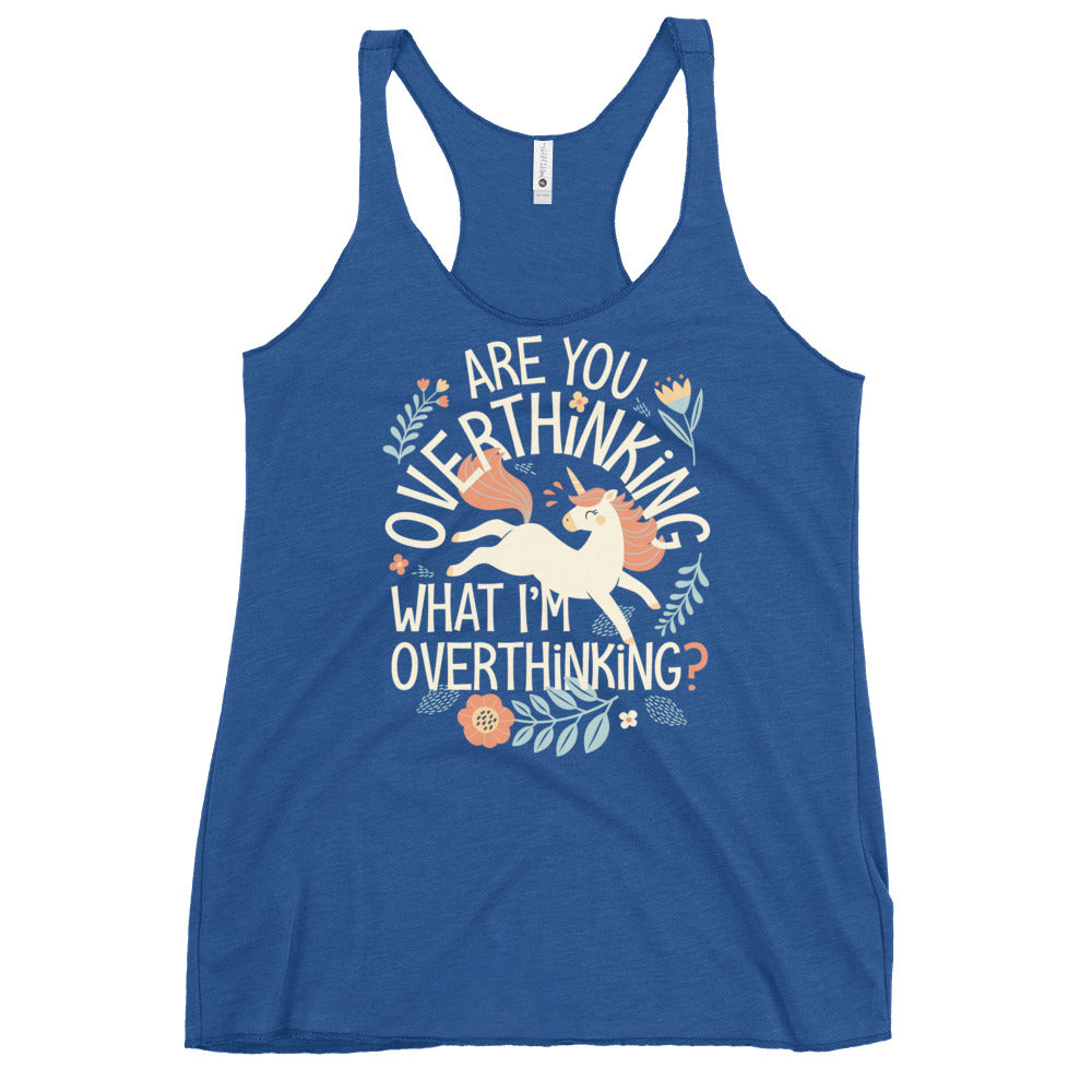 Are You Overthinking What I'm Overthinking? Women's Racerback Tank