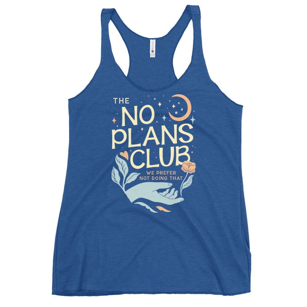 No Plans Club Women's Racerback Tank