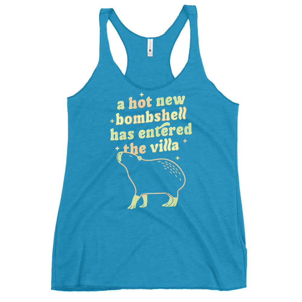 A Hot New Bombshell Has Entered The Villa Women's Racerback Tank