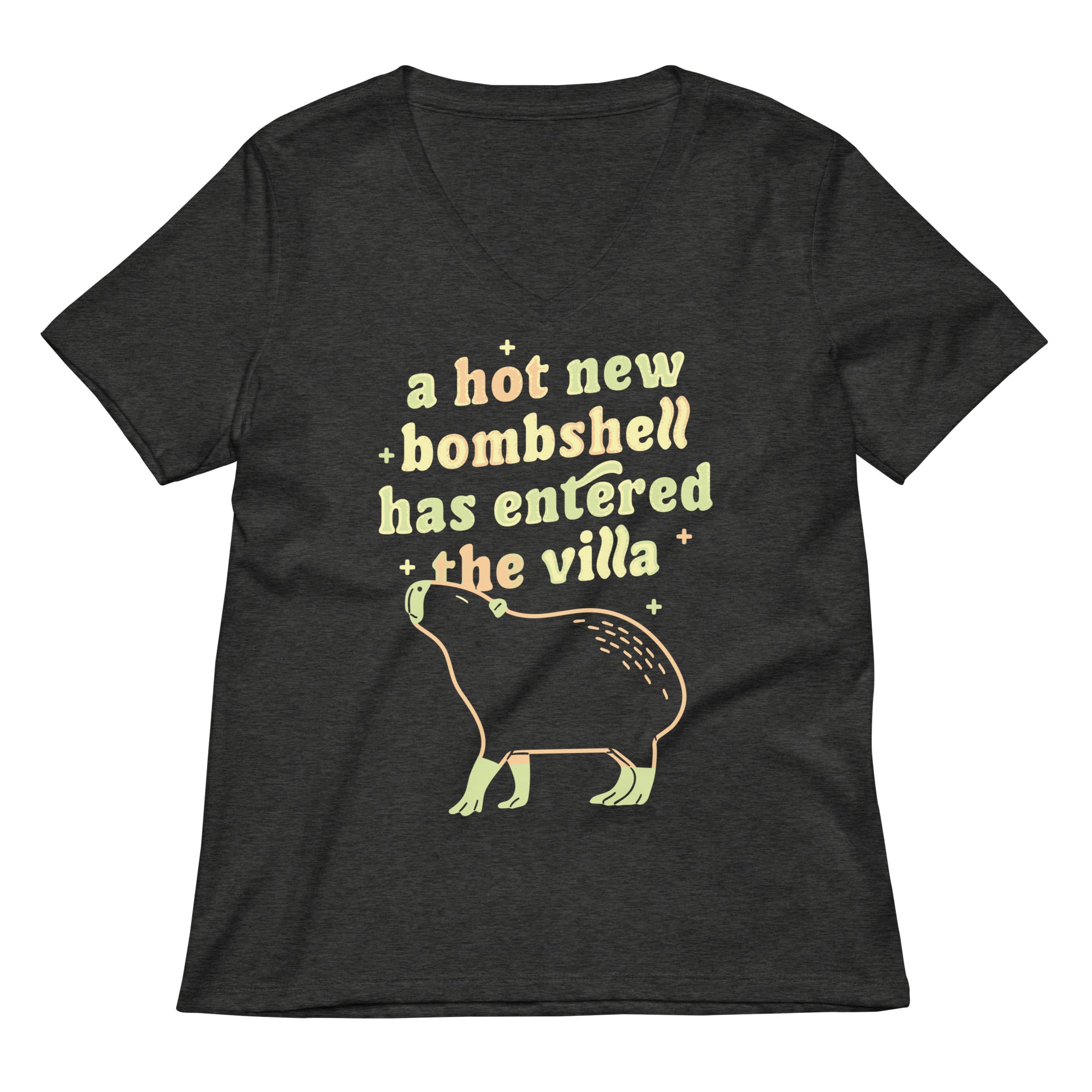 A Hot New Bombshell Has Entered The Villa Women's V-Neck Tee