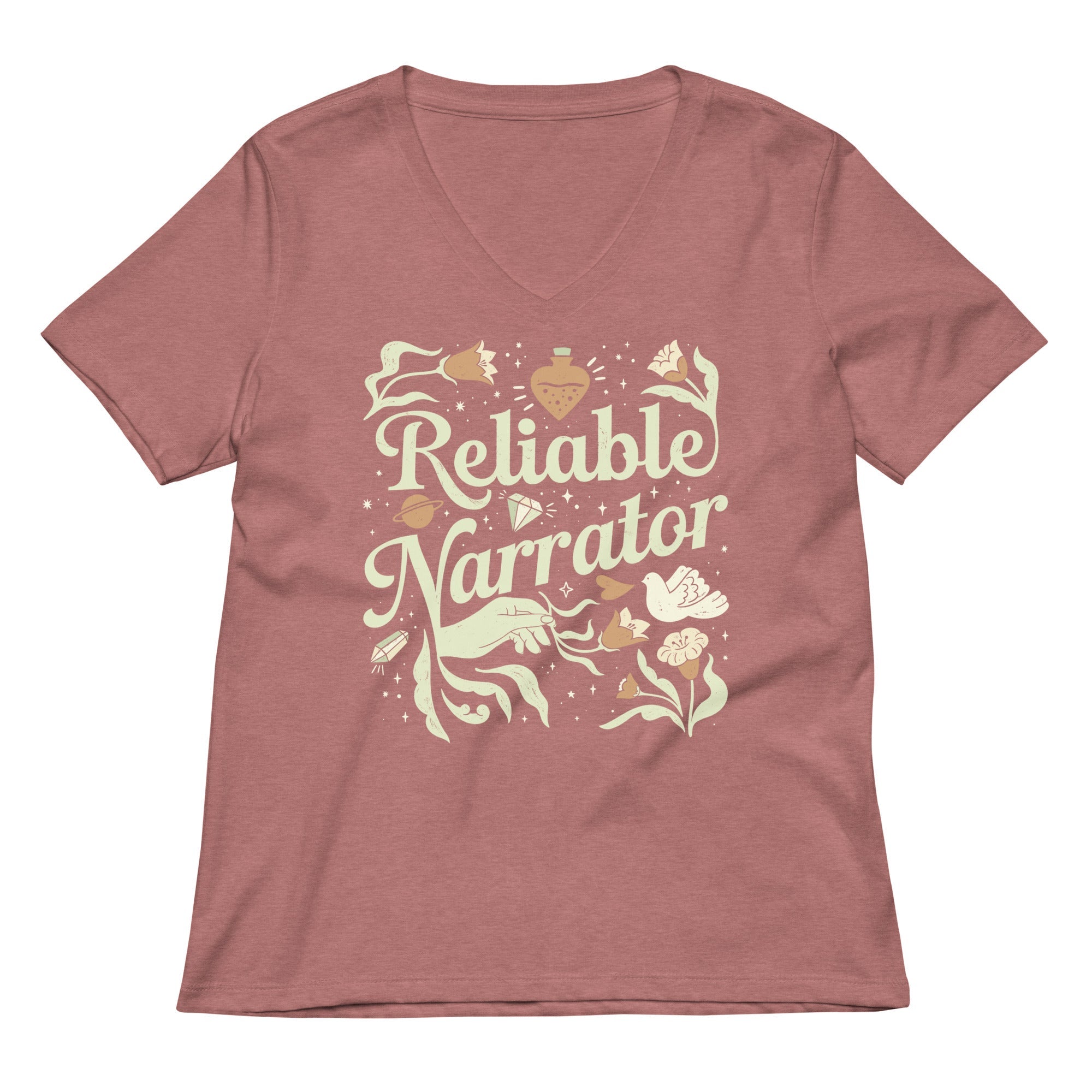 Reliable Narrator Women's V-Neck Tee