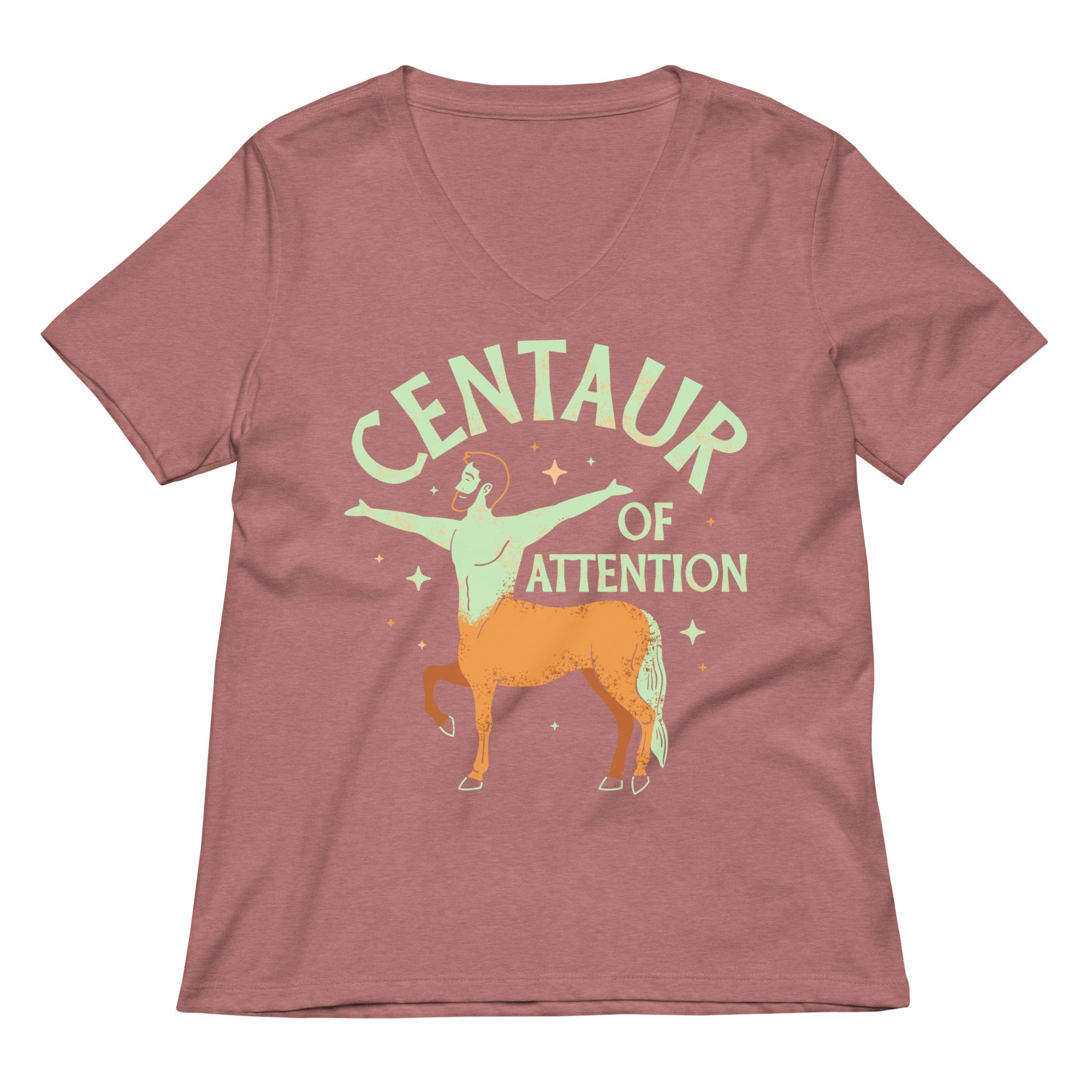 Centaur Of Attention Women's V-Neck Tee