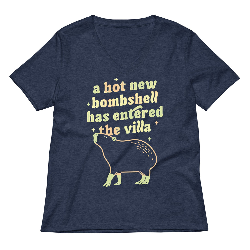A Hot New Bombshell Has Entered The Villa Women's V-Neck Tee