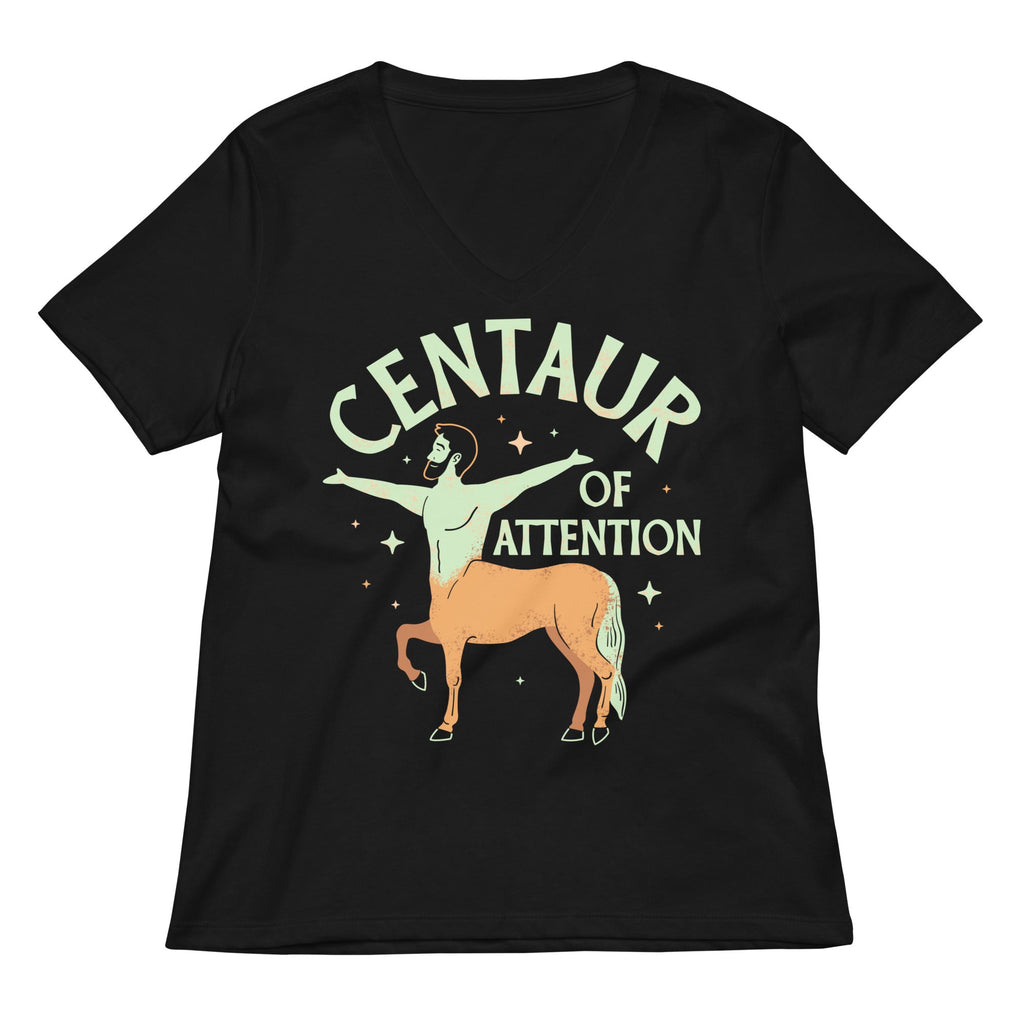 Centaur Of Attention Women's V-Neck Tee
