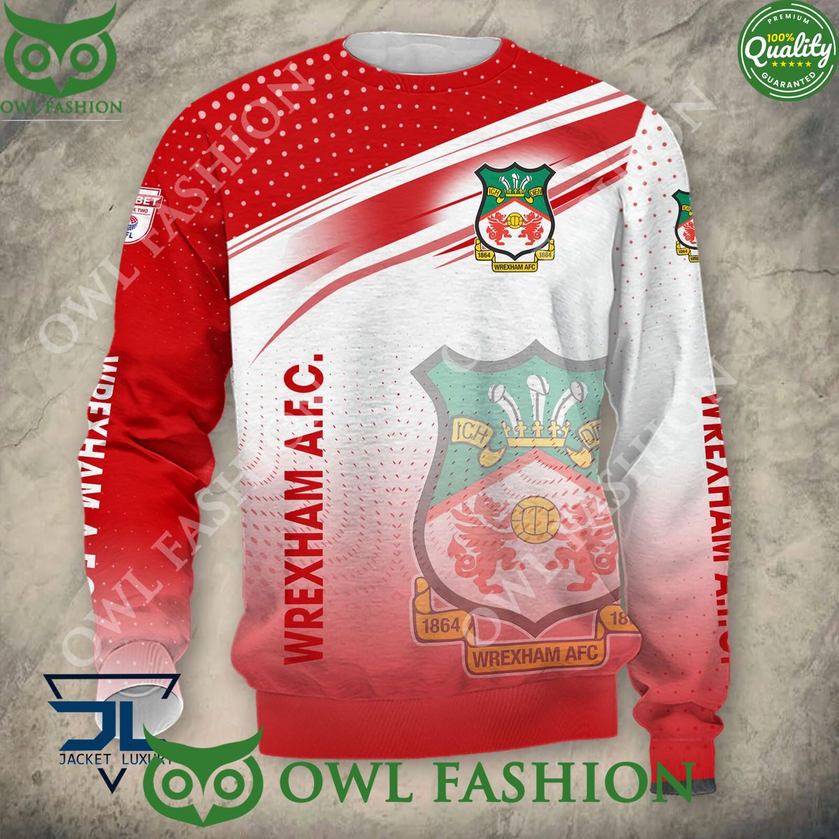 Wrexham AFC EFL Limited League Two Hoodie Shirt