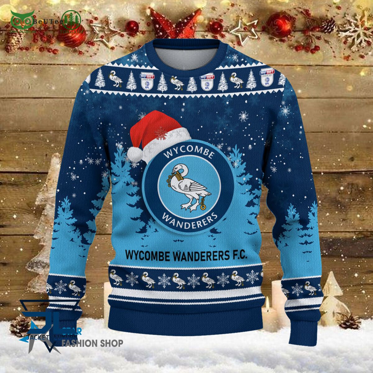 Wycombe Wanderers EFL English Football League Premium Ugly Sweater