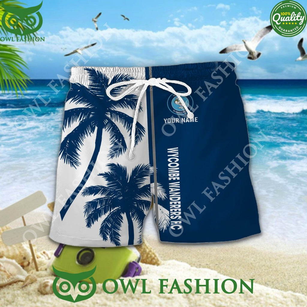 Wycombe Wanderers League One Personalized Limited Coconut Tree Hawaiian Shirt