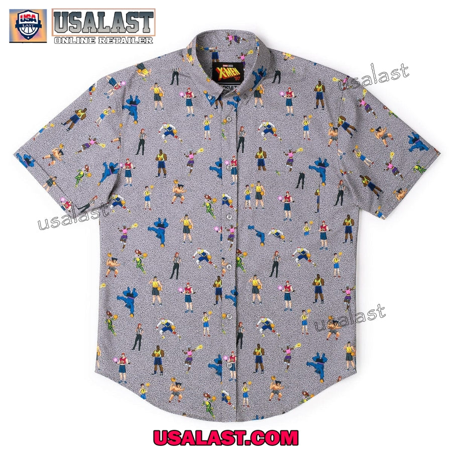 X-Men Basketball Short Sleeve Hawaiian Shirt