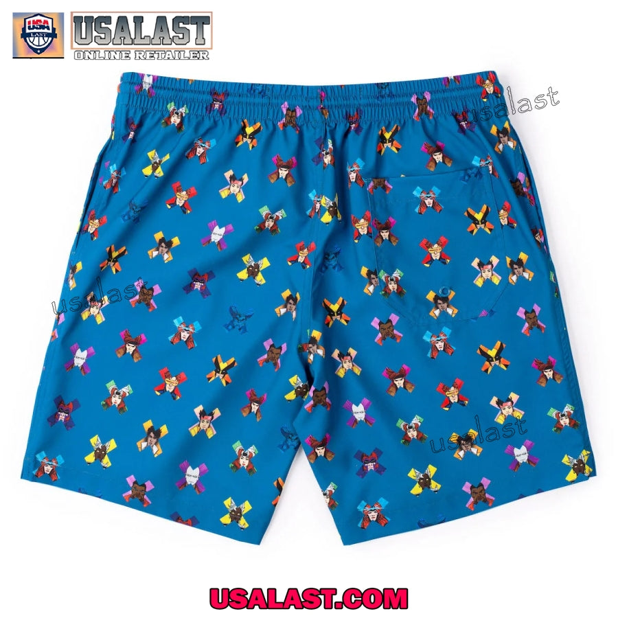 X-Men Character Icon Hawaiian Shirt Beach Short
