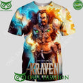 Kraven The Hunter Movie Poster 2024 3D t Shirt