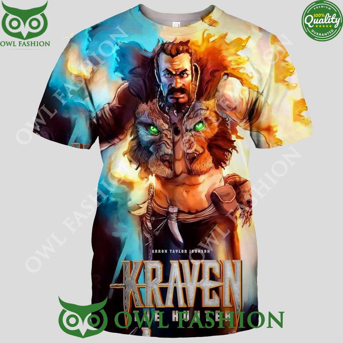 Kraven The Hunter Movie Poster 2024 3D t Shirt