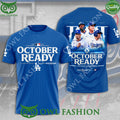 Los Angeles Dodgers October Ready Blue 3D t Shirt