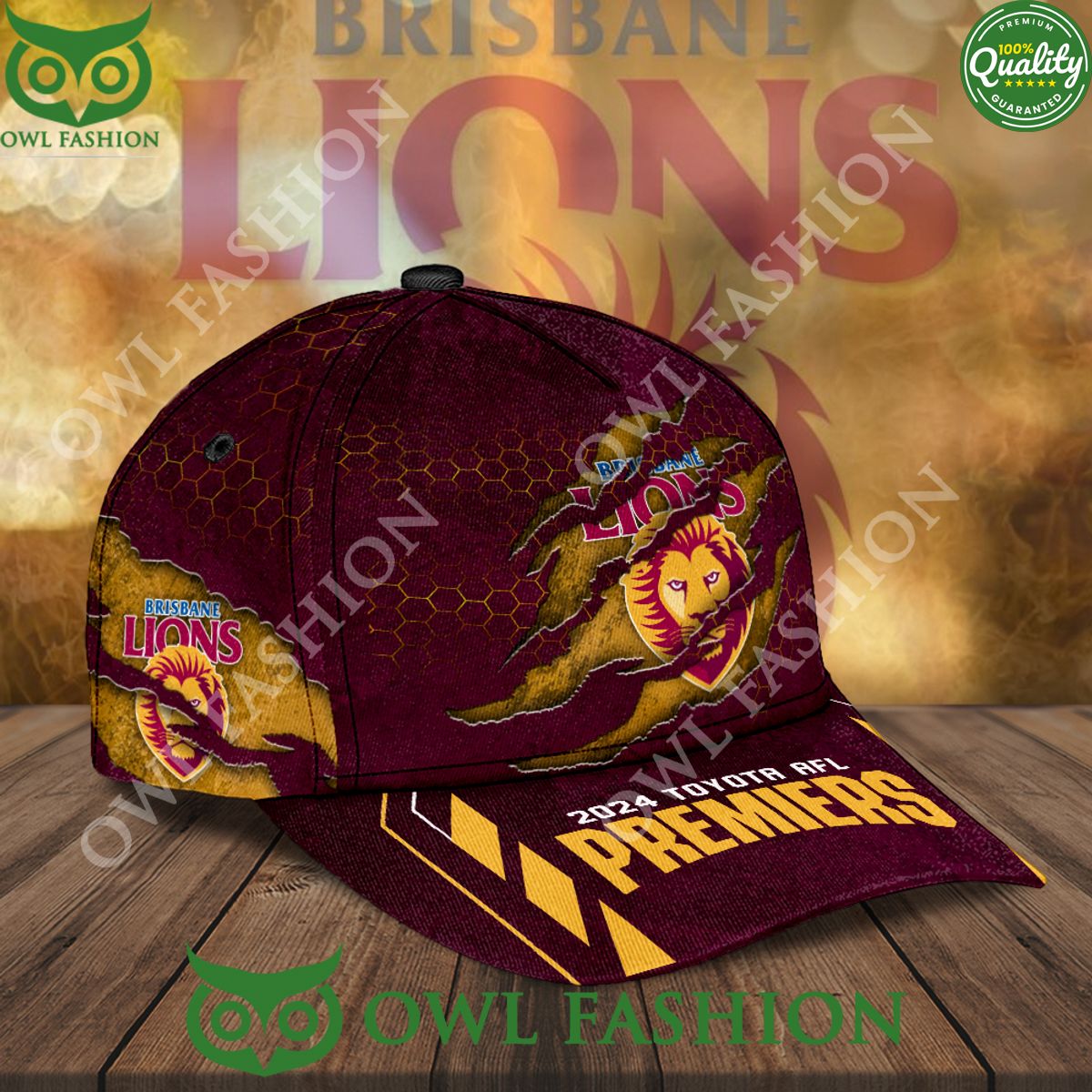 Brisbane Lions Toyota AFL Premiers Classic Cap