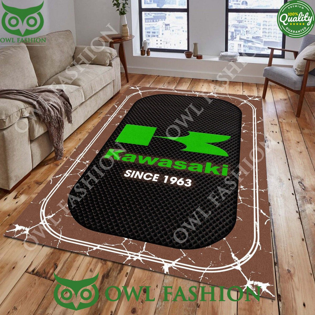 Kawasaki Since 1963 Car Brand Rug Carpet Stone Marble