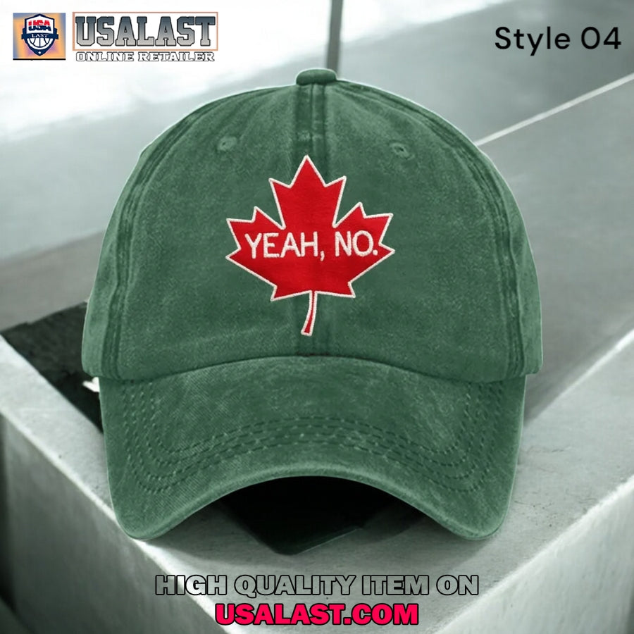 Yeah No Canadian Maple Leaf Hat