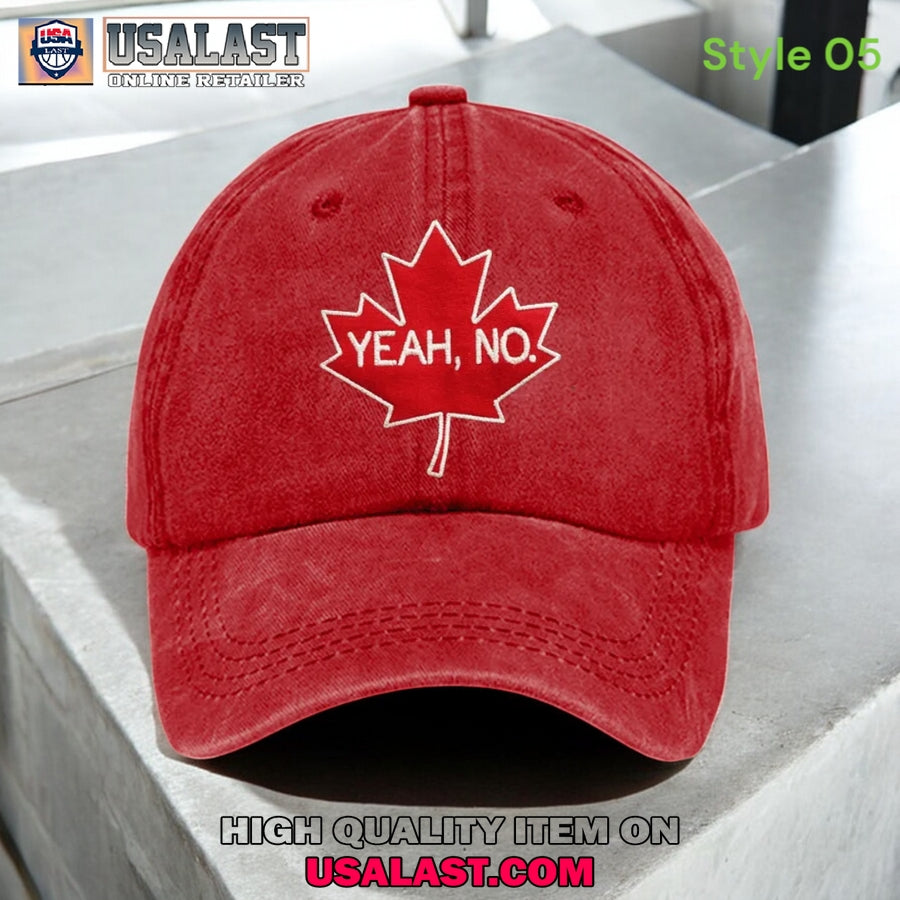 Yeah No Canadian Maple Leaf Hat