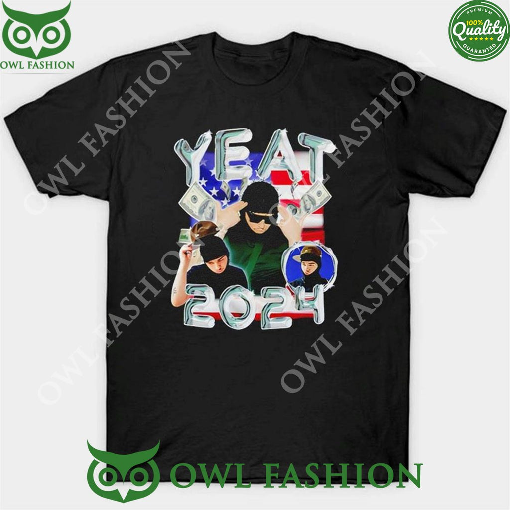 Yeat 2024 Money American Flag Tshirt