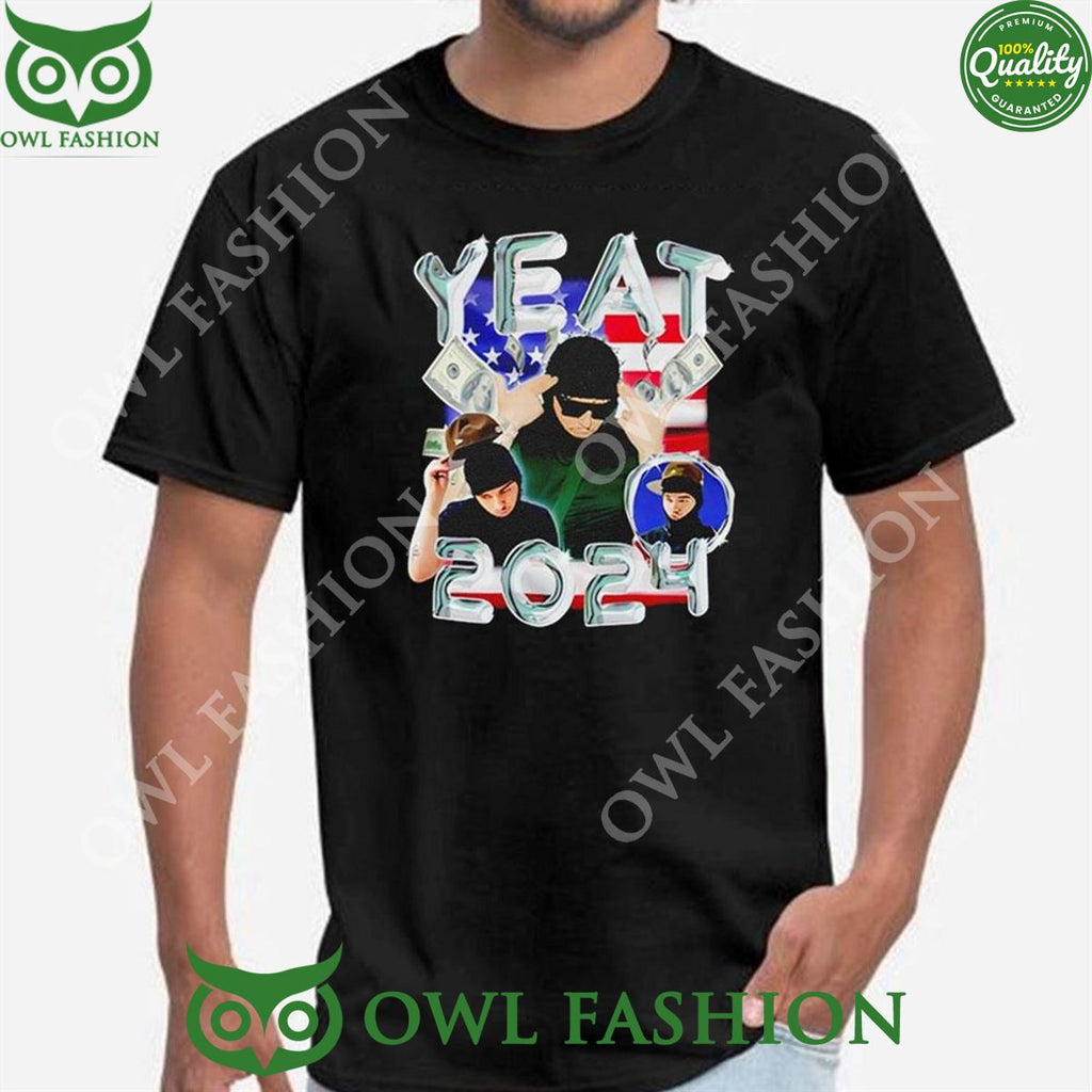Yeat 2024 Money American Flag Tshirt
