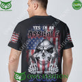 Yes I Am A B Yes I’M An A Couple Skull 3D Hoodie Tshirt