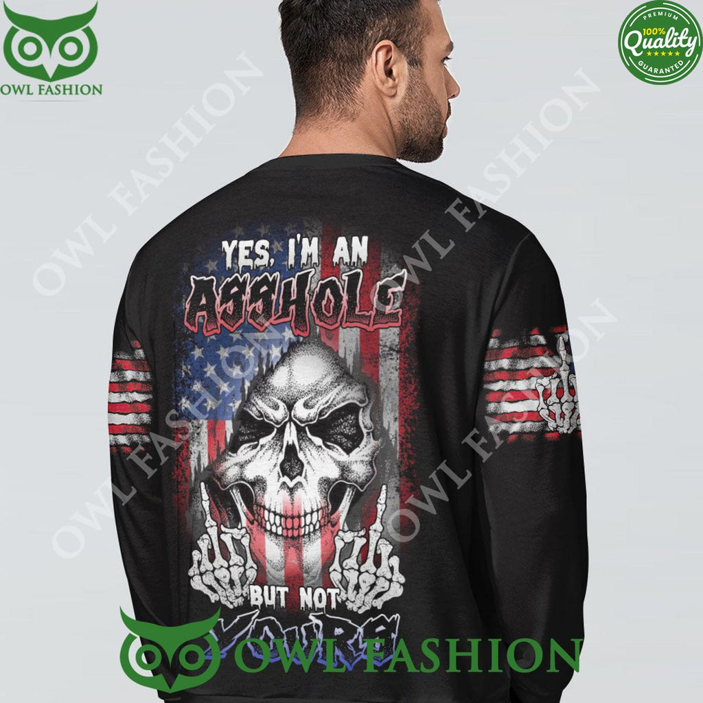 Yes I Am A B Yes I’M An A Couple Skull 3D Hoodie Tshirt