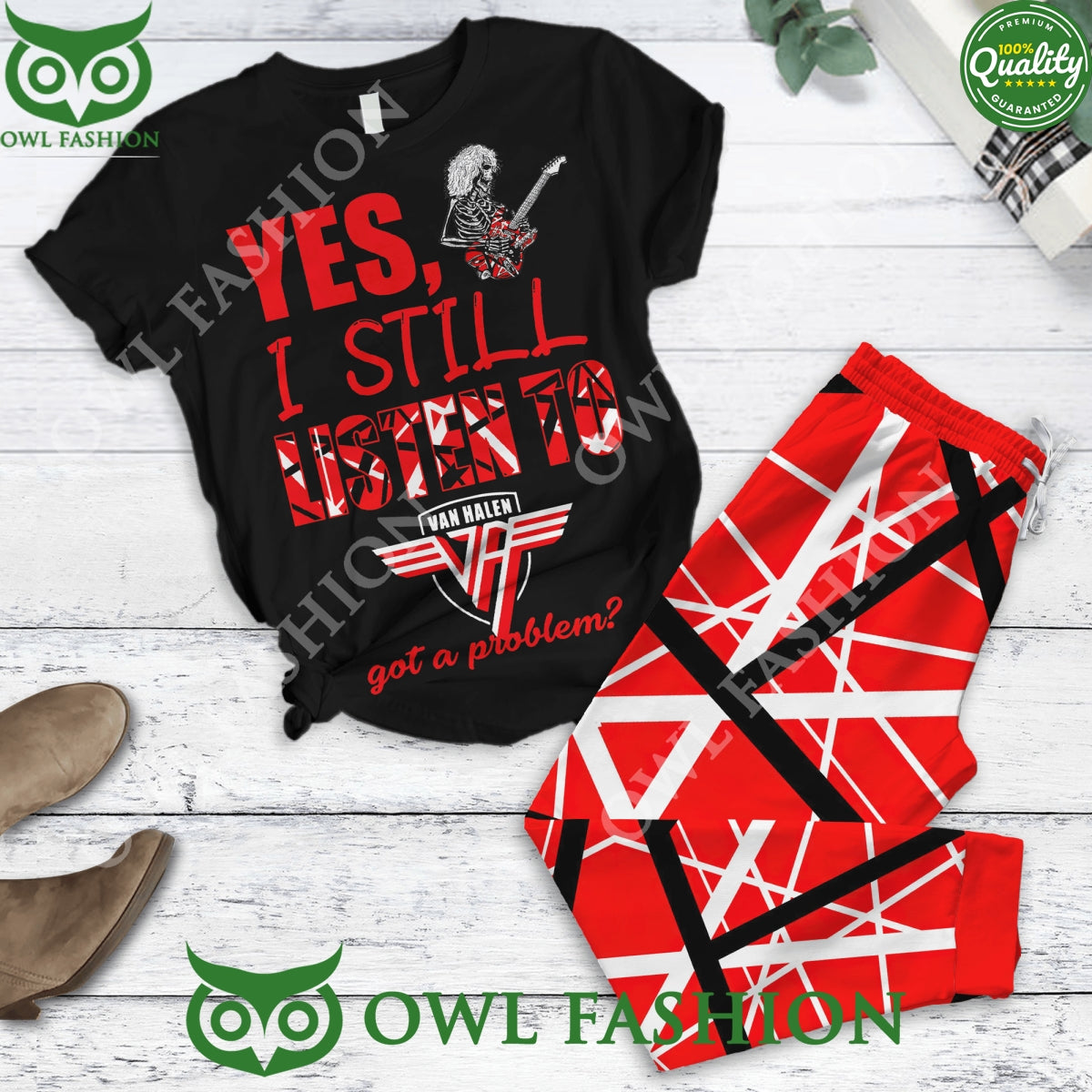 Yes I Still Listen To Van Halen Got A Problem Black Pajamas