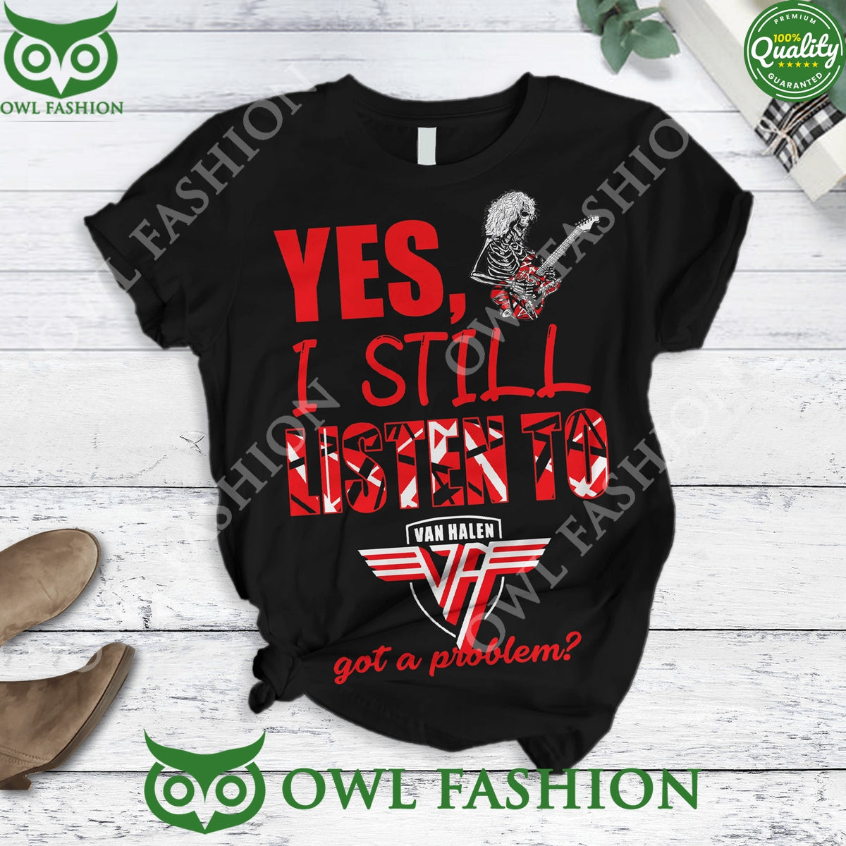 Yes I Still Listen To Van Halen Got A Problem Black Pajamas