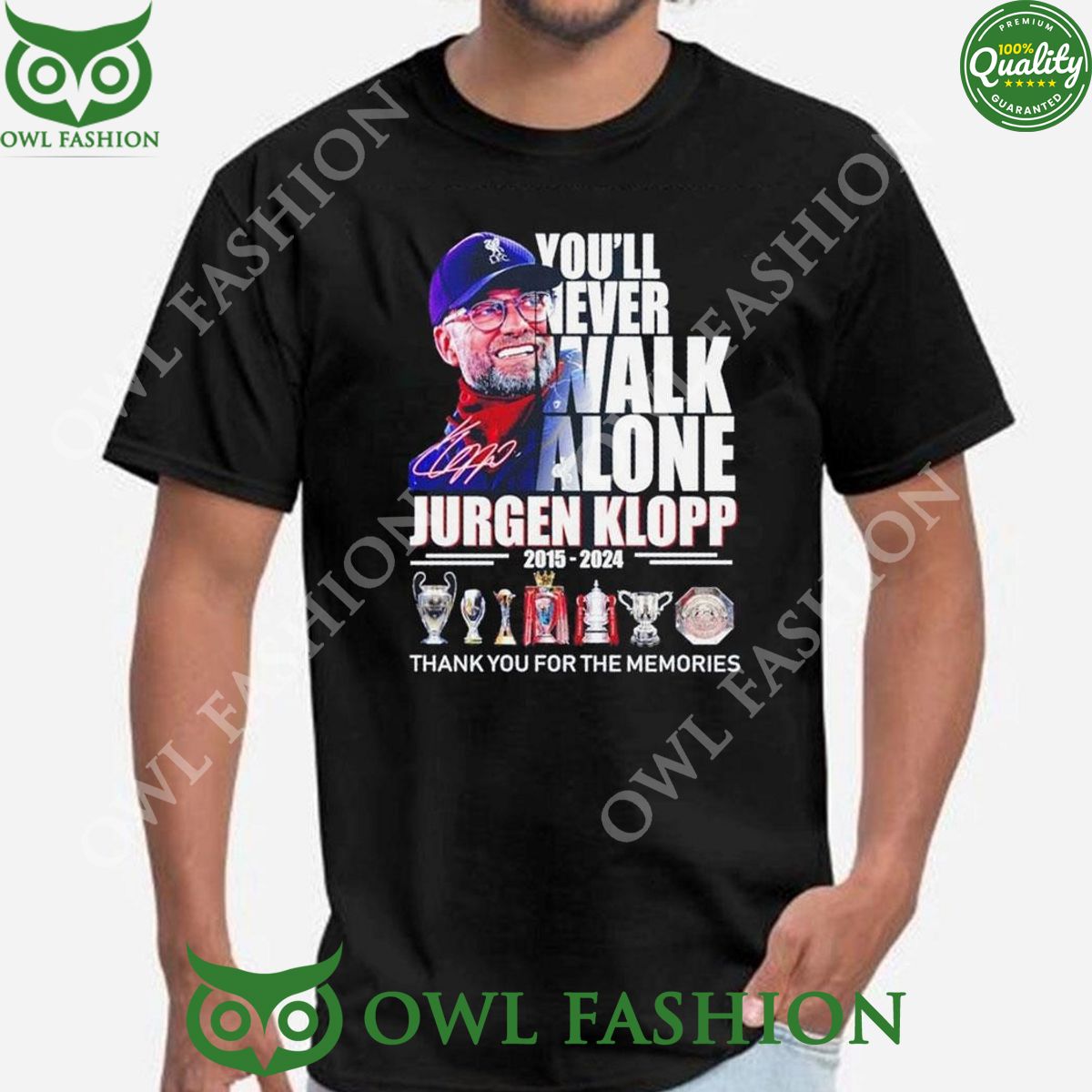 You’ll Never Walk Alone Jurgen Klopp 2015 2024 Signature Memories Hoodie Shirt