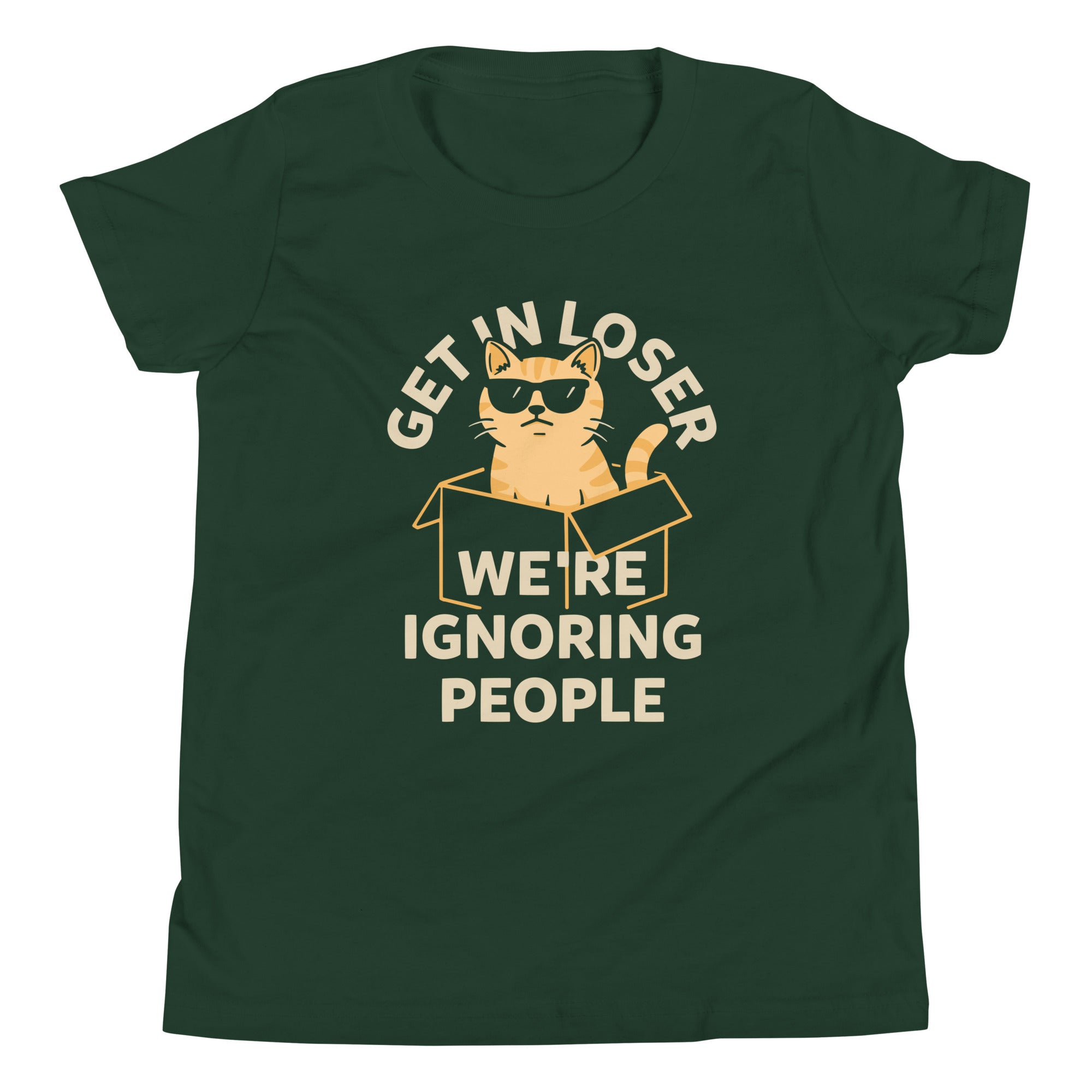 Get In Loser We're Ignoring People Kid's Youth Tee