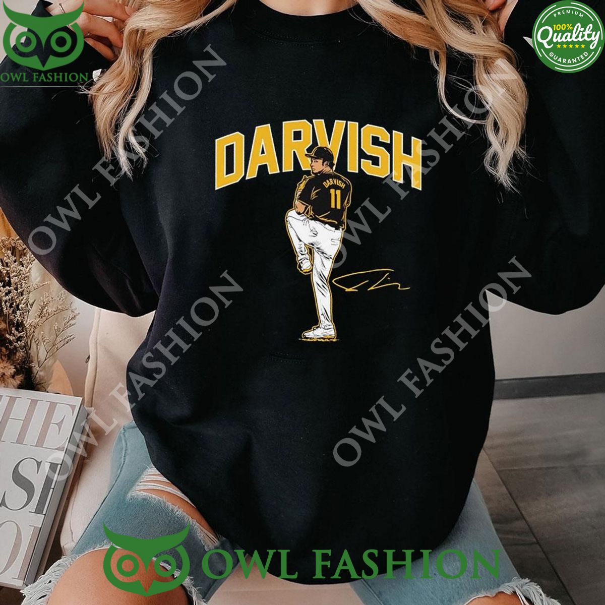 Yu Darvish San Diego Padres Ace Pose Signature 2024 Tshirt Hoodie