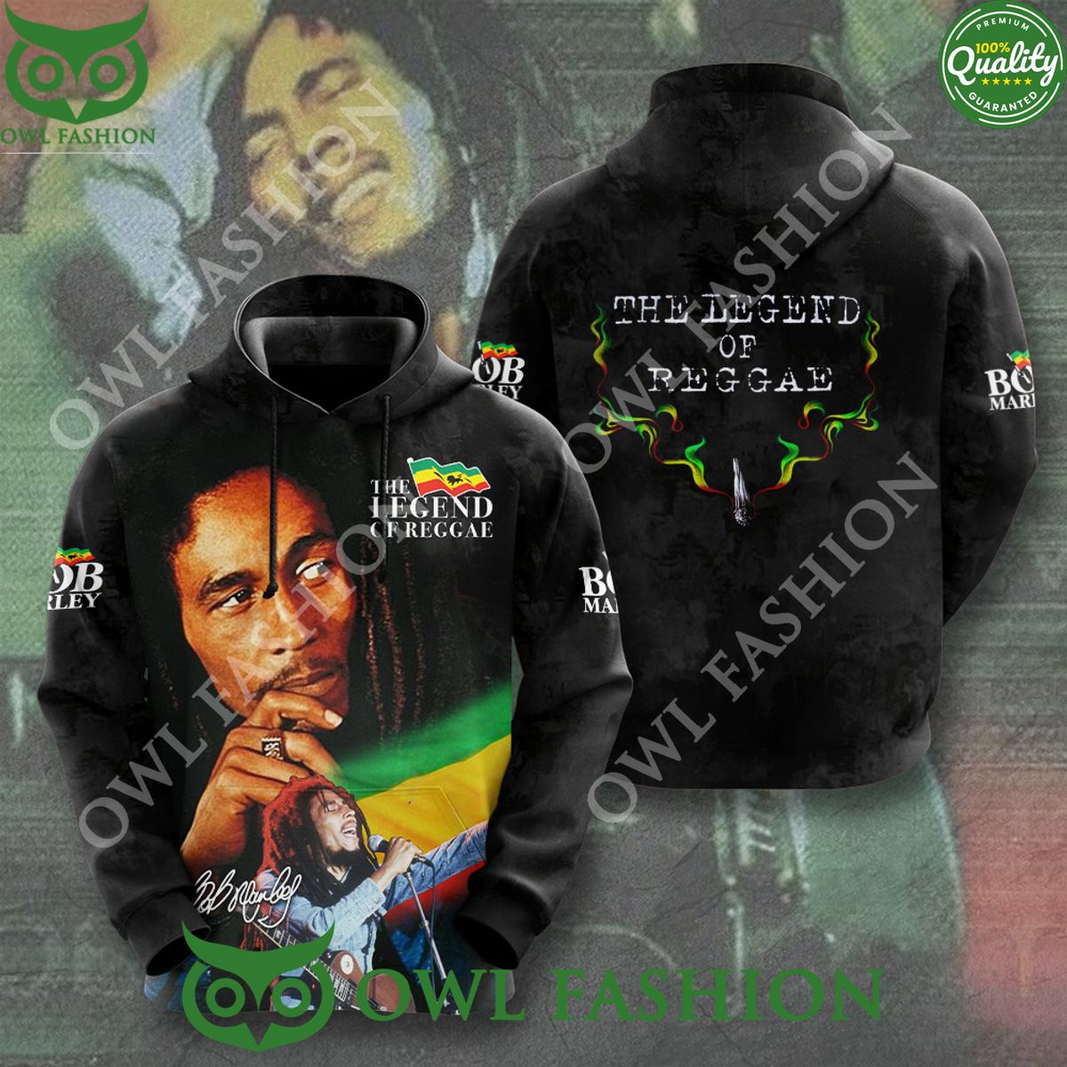 Bob Marley The Legend of Reggae 3D t Shirt