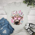 z Easter Highland Cow Graphic Tee Hoodie, Sweatshirt | RetroVerseTees.com