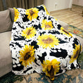 z Sunflower Cow Oversized Blanket T-Shirts, Hoodie, Sweatshirt | RetroVerseTees.com