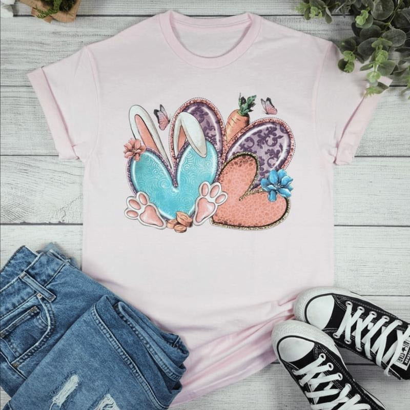 z3 Hearts Easter Graphic Tee Hoodie, Sweatshirt | RetroVerseTees.com