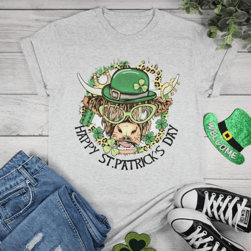 zHappy St.Patrick's Day Cow T-Shirts, Hoodie, Sweatshirt | RetroVerseTees.com