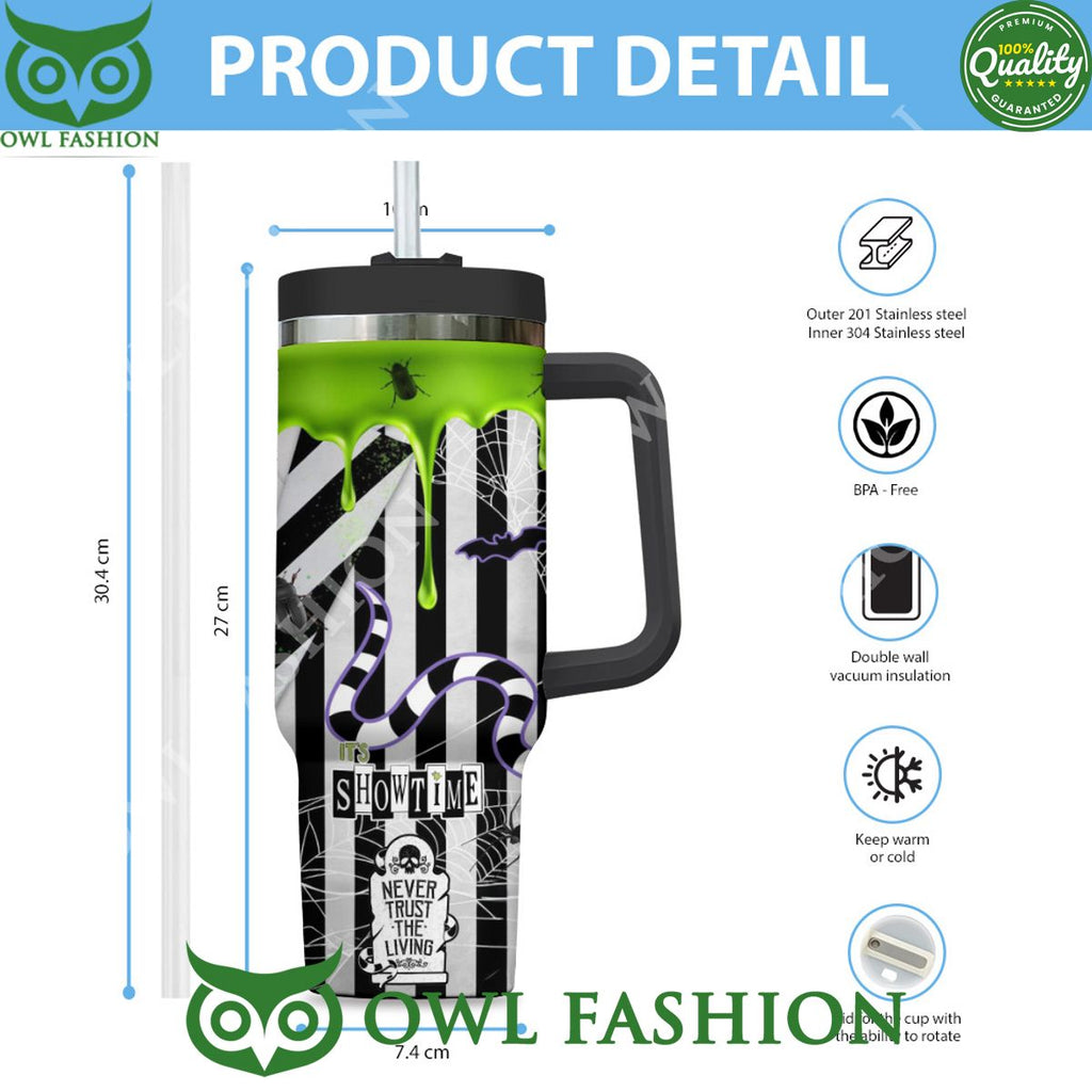 Beetlejuice I myself am strange and unusual 40oz Stanley Tumbler