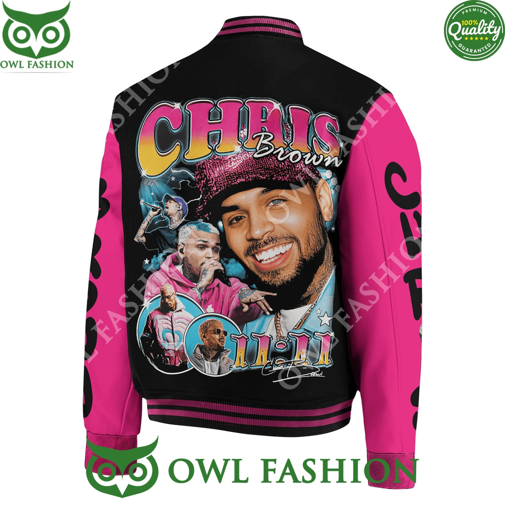 Chris Brown American singer 11 11 Angel Numbers Baseball Jacket