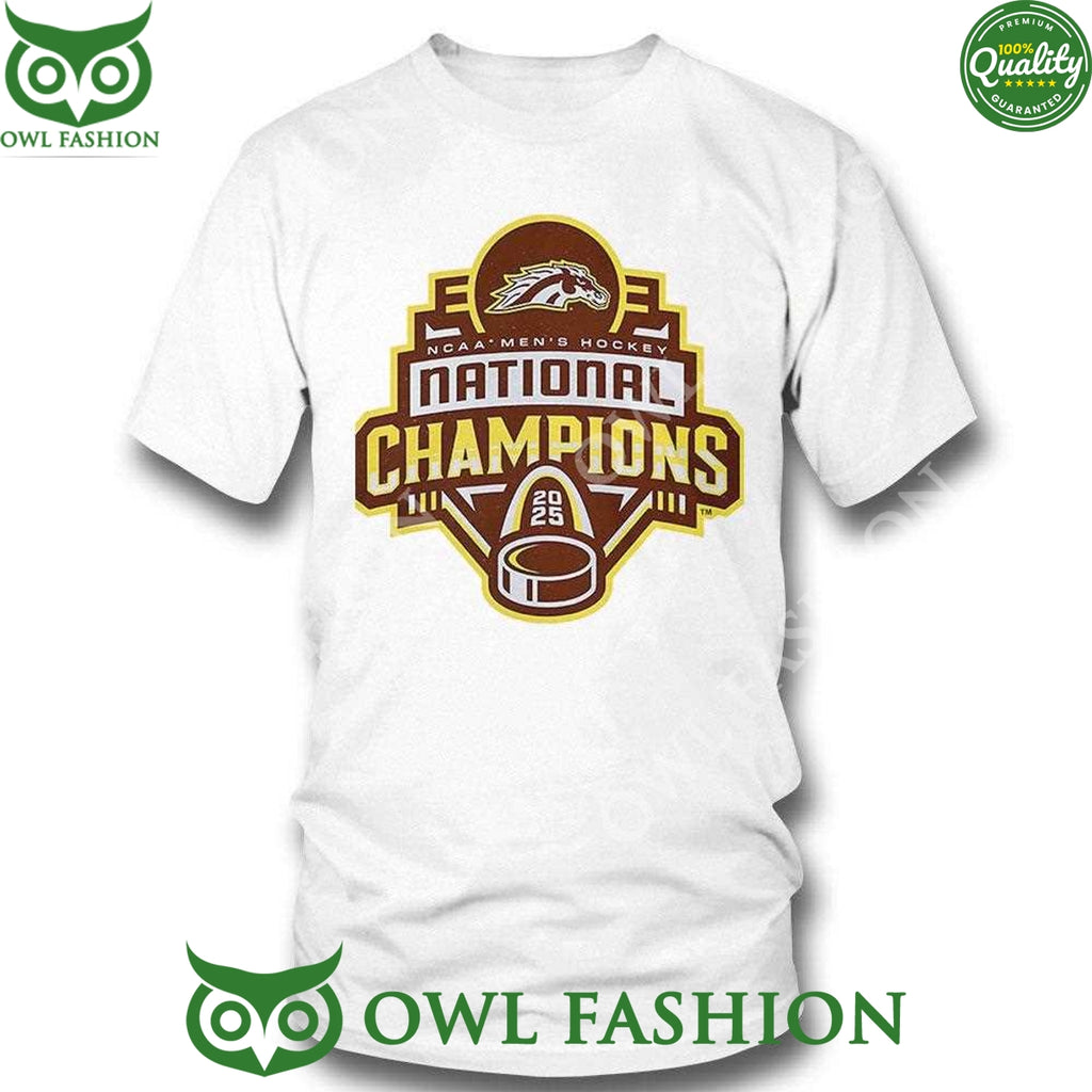 NCAA Men’s Hockey National Champions Western Michigan Broncos 2025 t Shirt