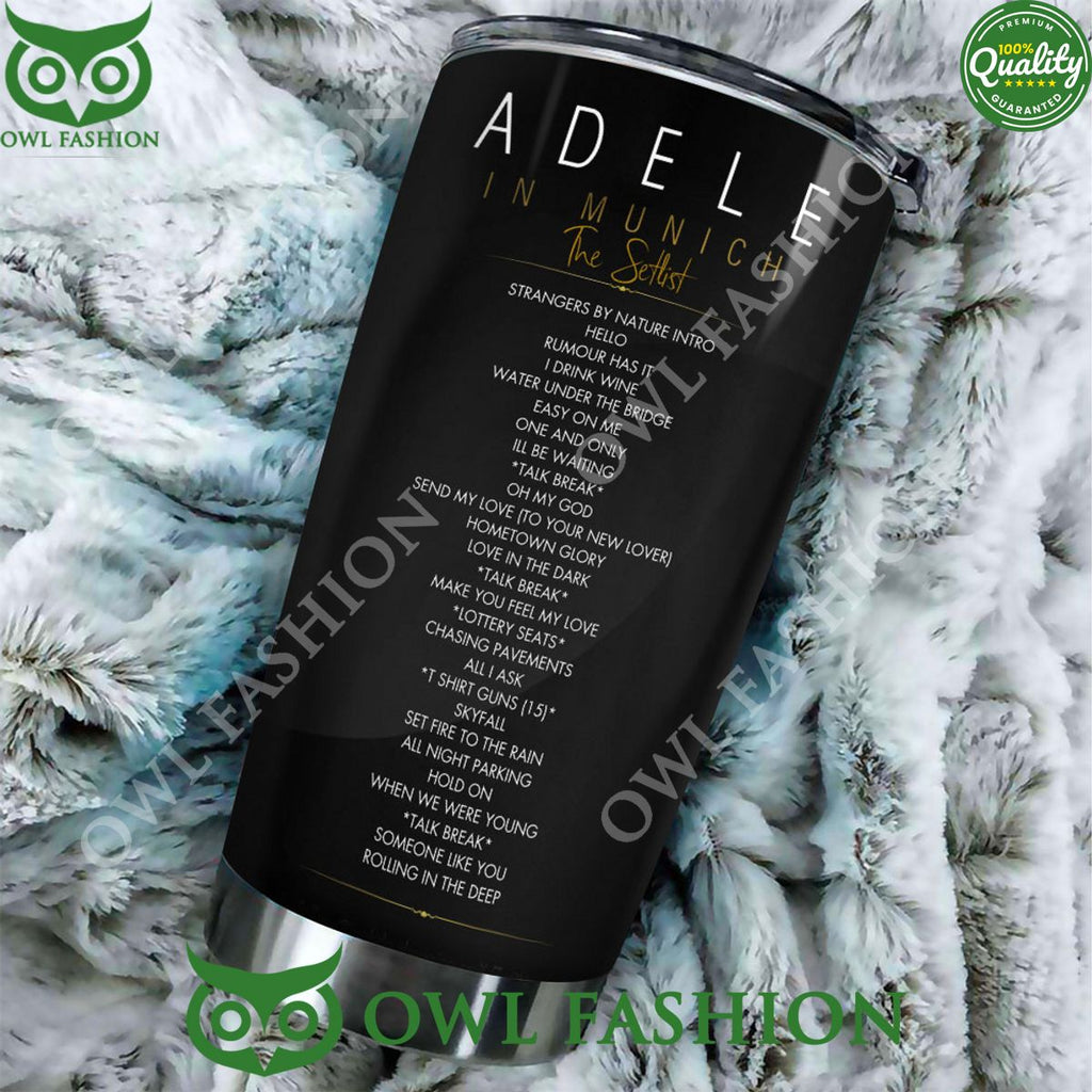 Adele in Munich The Setlist August 2024 Tumbler Cup