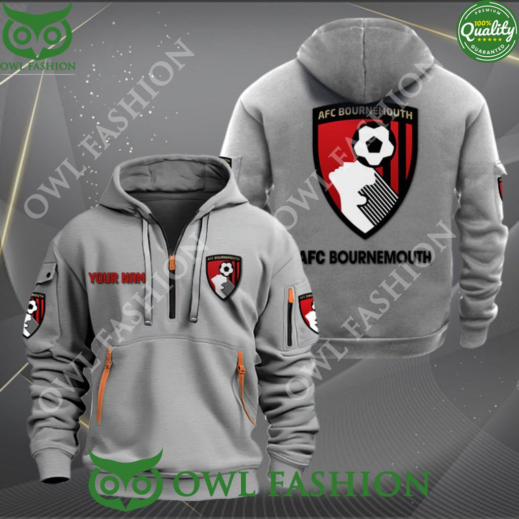 Bournemouth Football Team Customized Premier League Zip Hoodie